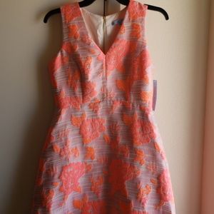 Gorgeous bright coral mid dress